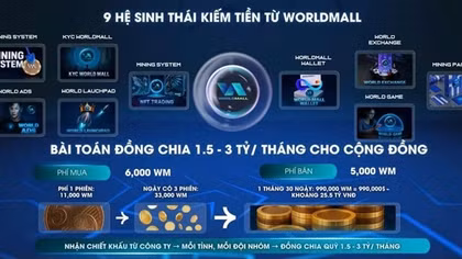 Kêu gọi đầu tư dự án tiền ảo “WorldMall.app” , lừa đảo hàng chục tỷ đồng