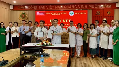 Bệnh viện 19-8 và Viện Huyết học – Truyền máu Trung ương ký kết hợp tác chuyên môn