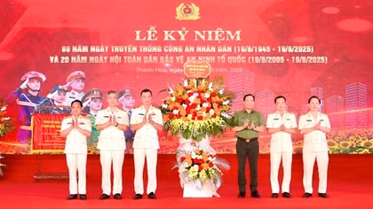 Lực lượng Công an có những đóng góp đặc biệt quan trọng cho thành tựu phát triển của tỉnh Thanh Hoá
