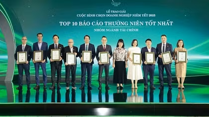 BIDV nhận giải Báo cáo thường niên tốt nhất lần thứ 3 liên tiếp