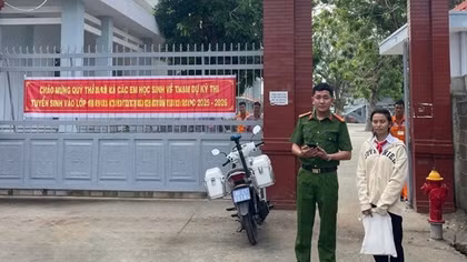 Công an xã kịp thời hỗ trợ thí sinh đi nhầm điểm thi hơn 60km