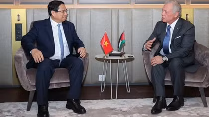 Thủ tướng Phạm Minh Chính hội kiến Quốc vương Jordan Abdullah II bin Al-Hussein