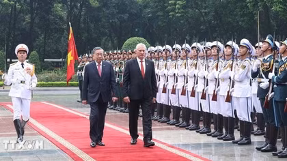 Lễ đón chính thức Bí thư thứ Nhất Đảng Cộng sản, Chủ tịch nước Cộng hòa Cuba