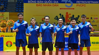 Bóng bàn CAND lại đoạt vàng