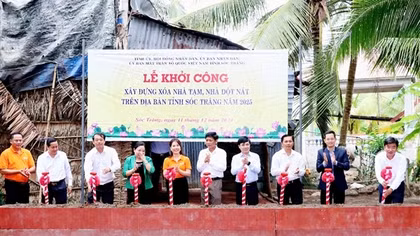 Sóc Trăng hoàn thành 100% chương trình xóa nhà tạm, nhà dột nát