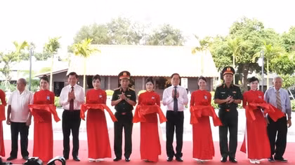 Khánh thành công trình tưởng niệm nữ Anh hùng Liệt sĩ Võ Thị Sáu