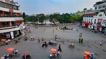 Điều chỉnh thời gian tổ chức hoạt động các không gian đi bộ tại quận Hoàn Kiếm