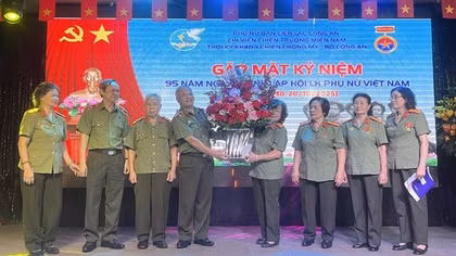 Gặp mặt tri ân các nữ cán bộ Công an chi viện chiến trường miền Nam