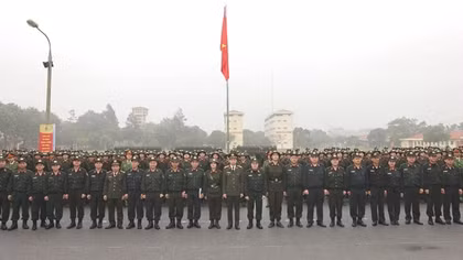 Hơn 17 nghìn chiến sĩ mới tham gia khóa huấn luyện tại Bộ Tư lệnh Cảnh sát cơ động