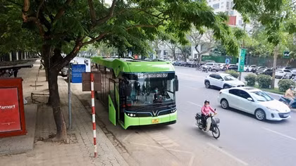 Hà Nội: Thí điểm tuyến buýt điện du lịch ở khu vực Hoàn Kiếm và Ba Đình