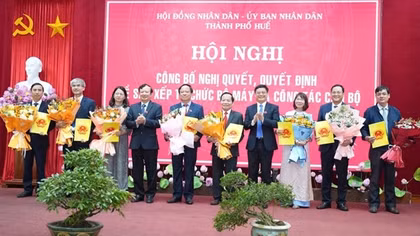 TP Huế hoàn thành hợp nhất các sở theo mô hình mới