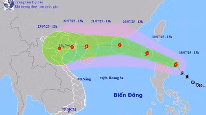 Công an các đơn vị, địa phương chủ động ứng phó với diễn biến của bão Wipha
