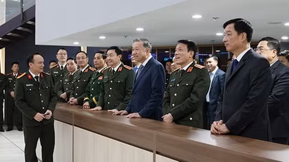 Lãnh đạo Đảng, Nhà nước kiểm tra công tác, chúc Tết các đơn vị Bộ Công an