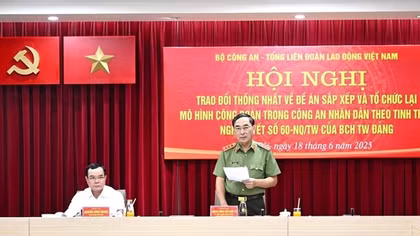 Khẩn trương hoàn thiện Đề án sắp xếp, tổ chức lại mô hình Công đoàn trong CAND