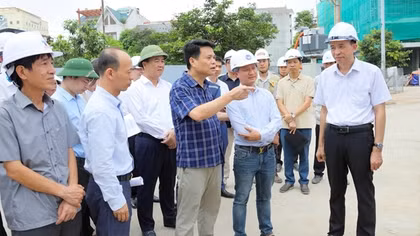 Chủ tịch UBND tỉnh Hải Dương Lê Ngọc Châu kiểm tra tiến độ một số dự án đầu tư công trên địa bàn tỉnh