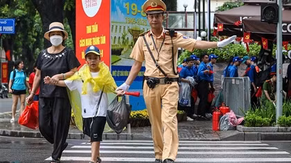 Công an Hà Nội đảm bảo an toàn tuyệt đối buổi sơ duyệt diễu binh, diễu hành kỷ niệm 80 năm Quốc khánh 2/9