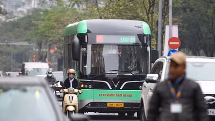 Hà Nội có 45 tuyến buýt đang hoạt động trên Vành đai 1