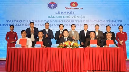 Vingroup tài trợ 1.000 tỷ đồng cho Đề án "Cấp cứu Ngoại viện cấp quốc gia"