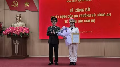 Đại tá Nguyễn Thanh Vân giữ chức vụ Giám đốc Bệnh viện Y học cổ truyền Bộ Công an
