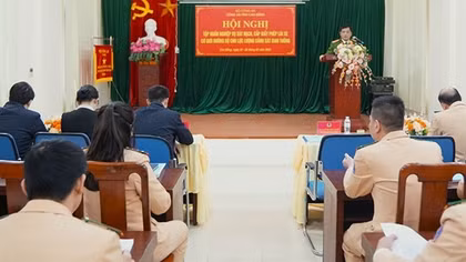 Tập huấn nghiệp vụ sát hạch và cấp giấy phép lái xe cho lực lượng CSGT