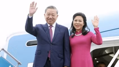 Tổng Bí thư Tô Lâm và Phu nhân lên đường thăm Indonesia và Singapore