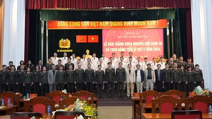 Học viện ANND trao bằng tiến sĩ năm 2024