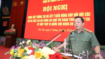 Cần Thơ: Lấy ý kiến đóng góp vào các dự án luật do Bộ Công an chủ trì soạn thảo