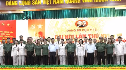 Thứ trưởng Đặng Hồng Đức dự Đại hội Đảng bộ Cục Y tế Bộ Công an