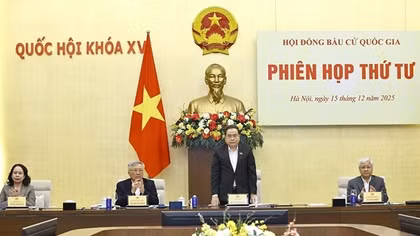 Chủ tịch Quốc hội Trần Thanh Mẫn chủ trì Phiên họp thứ tư Hội đồng Bầu cử quốc gia