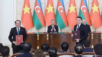Tổng Bí thư Tô Lâm chứng kiến Lễ trao các văn kiện hợp tác Việt Nam - Azerbaijan