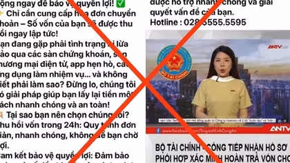 Cảnh báo giả mạo facebook Bộ Tài chính để lừa đảo