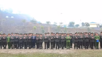 Khai giảng khóa huấn luyện công dân thực hiện nghĩa vụ tham gia CAND
