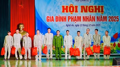 Đầm ấm Hội nghị gia đình phạm nhân tại Trại giam số 3