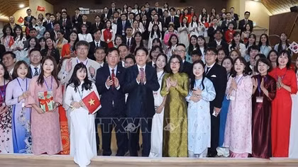 Chủ tịch nước gặp mặt Cộng đồng người Việt Nam tại Đông Nam Hàn Quốc