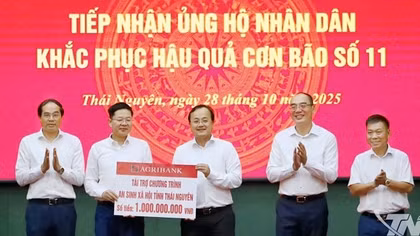 Agribank hỗ trợ người dân Thái Nguyên khắc phục hậu quả thiên tai