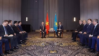 Tổng Bí thư Tô Lâm hội kiến Chủ tịch Thượng viện Cộng hòa Kazakhstan