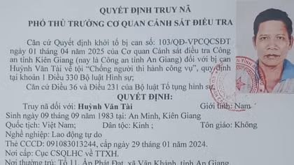 Truy nã đối tượng chống người thi hành công vụ trên biển