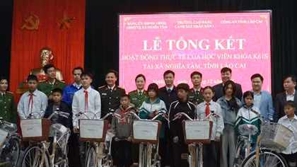 Trường Cao đẳng CSND I tổ chức nhiều hoạt động ý nghĩa hỗ trợ nhân dân tại Lào Cai
