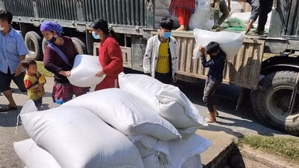 Hỗ trợ gạo cho 7 địa phương dịp Tết Nguyên đán và giáp hạt