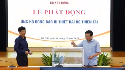 Bộ Xây dựng phát động ủng hộ đồng bào bị thiệt hại do thiên tai