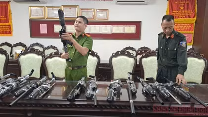 Triệt phá đường dây chế tạo, mua bán vũ khí trái phép trên toàn quốc