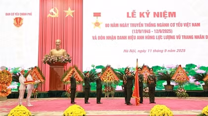 Ban Cơ yếu Chính phủ đón nhận danh hiệu Anh hùng lực lượng vũ trang nhân dân