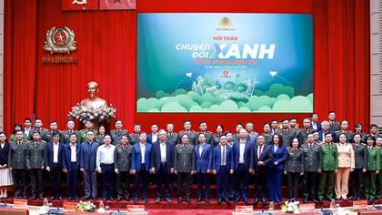 Lực lượng CAND tiên phong trong chuyển đổi xanh, đóng góp vào sự phát triển của đất nước