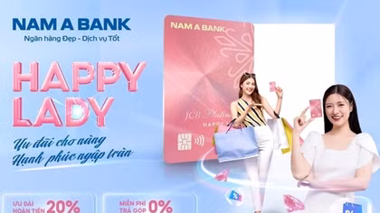 Dịp tết này, thẻ tín dụng Happy Lady hoàn tiền lên đến 20%