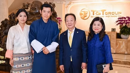 Quốc vương Bhutan và Hoàng hậu tới thăm Tập đoàn T&T Group