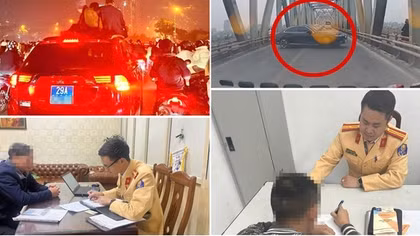 Người dân phản ánh, CSGT xử phạt tài xế xe biển xanh chở người trên nóc