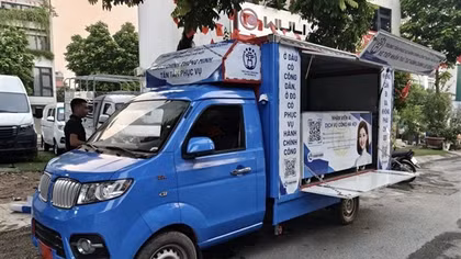 Hà Nội: Người dân có thể nộp hồ sơ đất đai tại xe lưu động