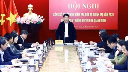 Kiểm tra việc thực hiện công tác tinh gọn bộ máy tại tỉnh Quảng Ninh
