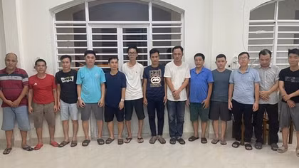 Khởi tố thêm 14 đối tượng trong đường dây đánh bạc quy mô lớn