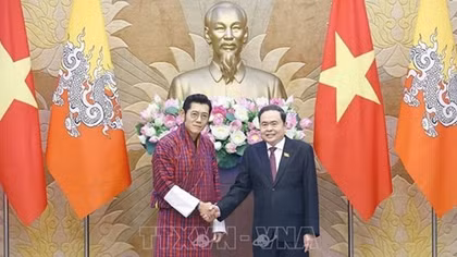 Chủ tịch Quốc hội Trần Thanh Mẫn hội kiến Quốc vương Bhutan